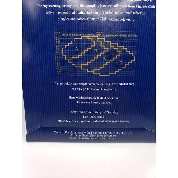 Charter Club Classic Sheers Control Top Sand Beige Size D Day Sheer Pantyhose Vt - Picture 2 of 8